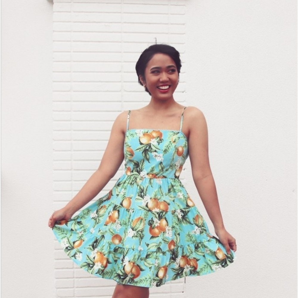 BB Dakota By Steve Madden Summer Orchard Poplin Dress